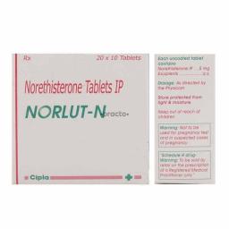 Norlut-N 5 mg  - Norethisterone - Cipla, India